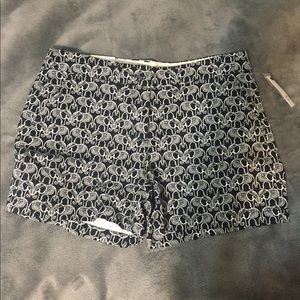 Elephant print shorts